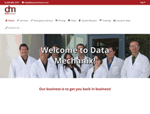 Tablet Screenshot of datamechanix.com
